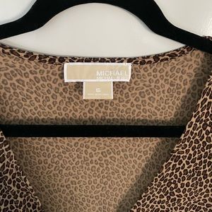Michael Kors cheetah print midi dress
